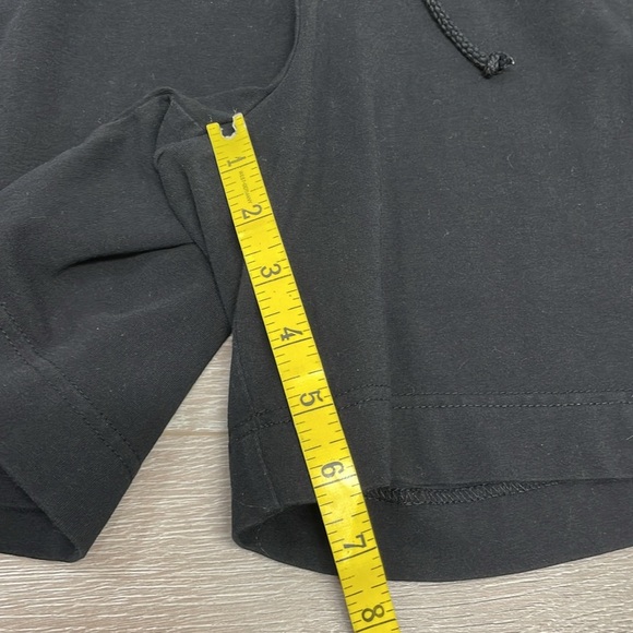 Karen Scott Sport Black Knit Drawstring Shorts Pockets M - Picture 6 of 10